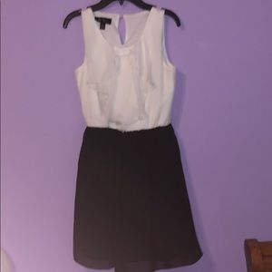 Black and white simple dress